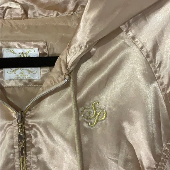 South Pole Gold satin Bomper Jacket - Picture 3 of 6